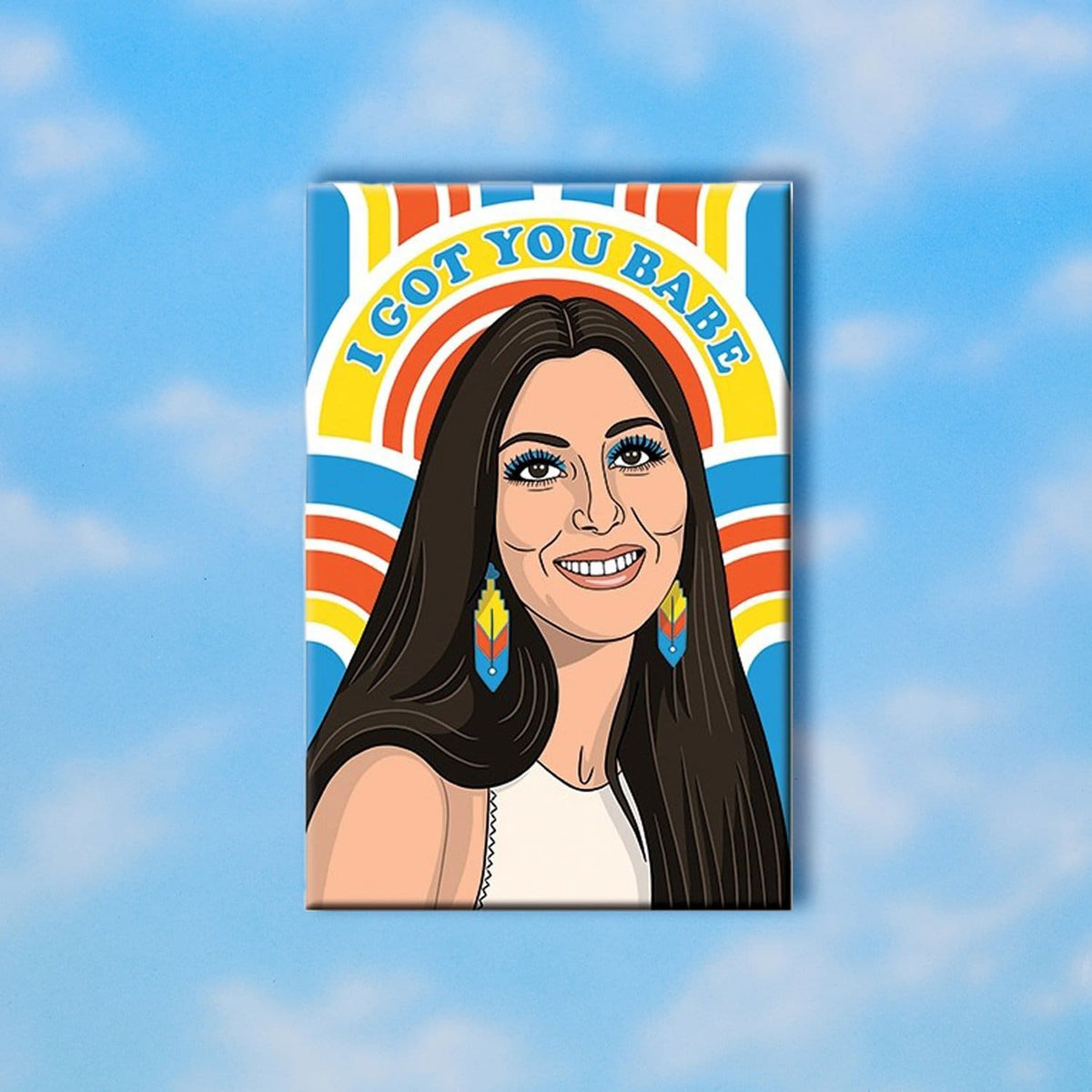 Celebrity Magnet - Cher 70s - Cher - Fridge Magnets - 