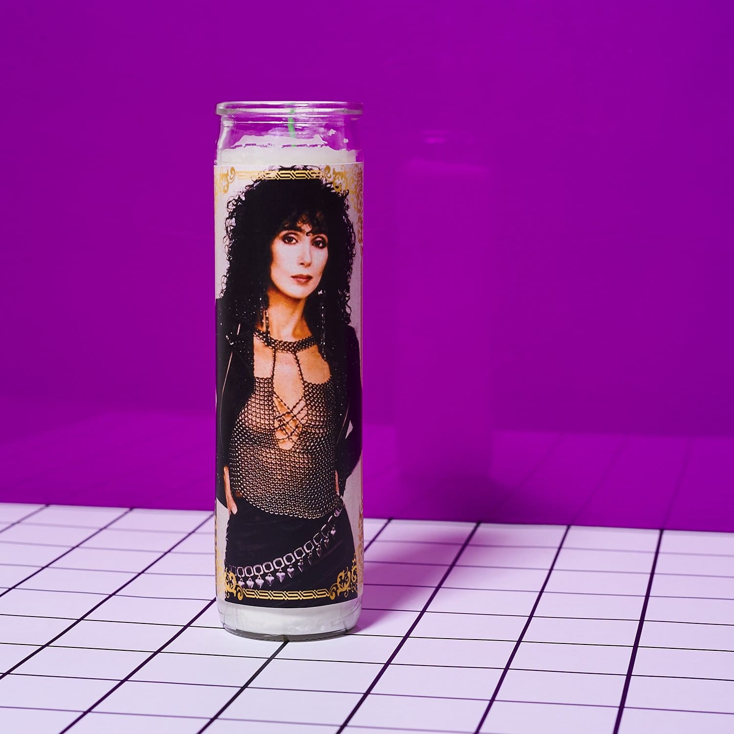 Cher Pillar Candle Bobbyk - Candle - Celeb - Celebrity - 