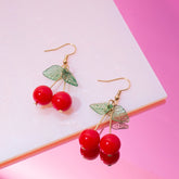 Cherry Fruit Earrings Affordable Jewelry - best Seller - 