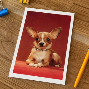 Chihuahua Postcard | Friends Nyc Brooklyn Ny