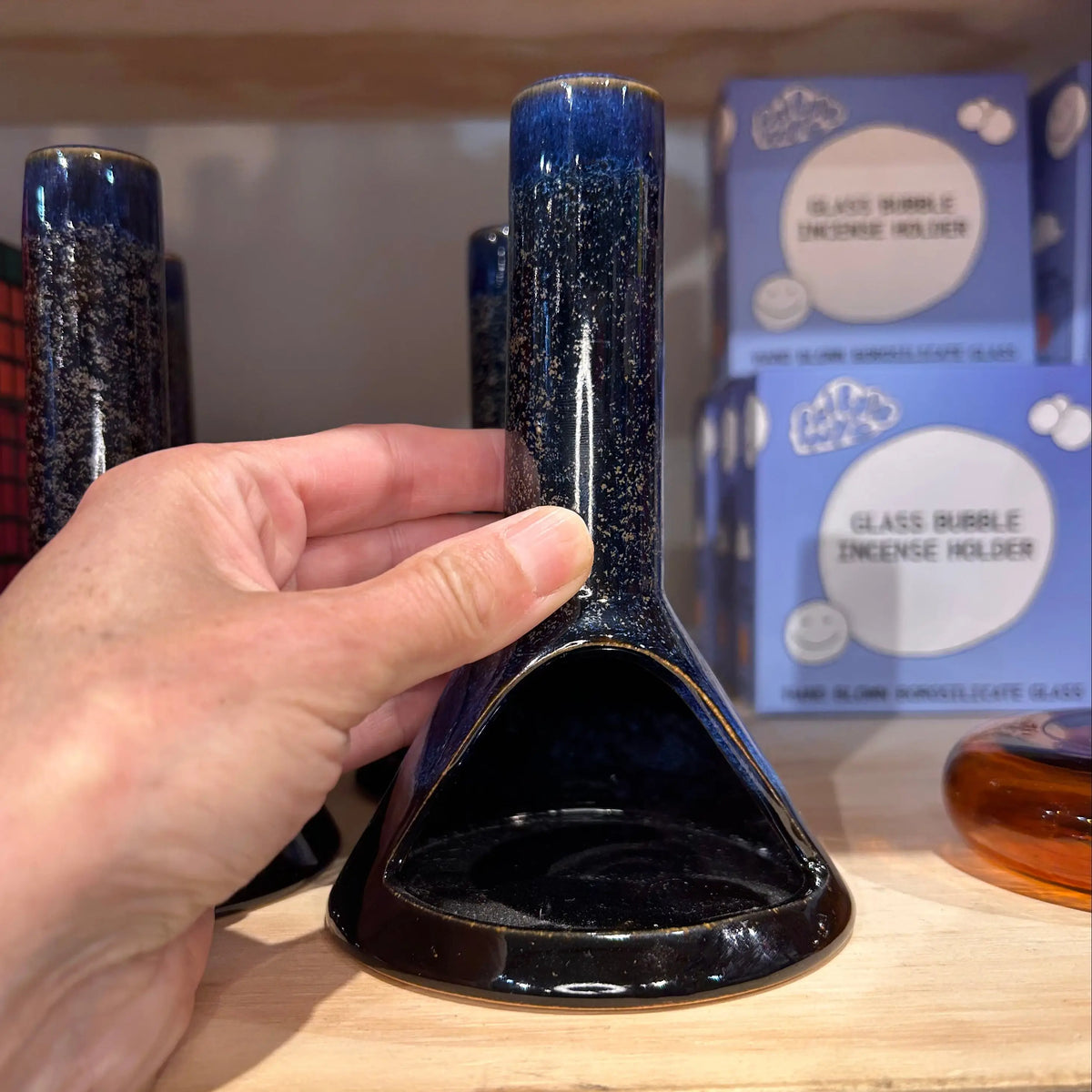 Chimney Incense Burner Blue Cone | Friends Nyc Brooklyn Ny