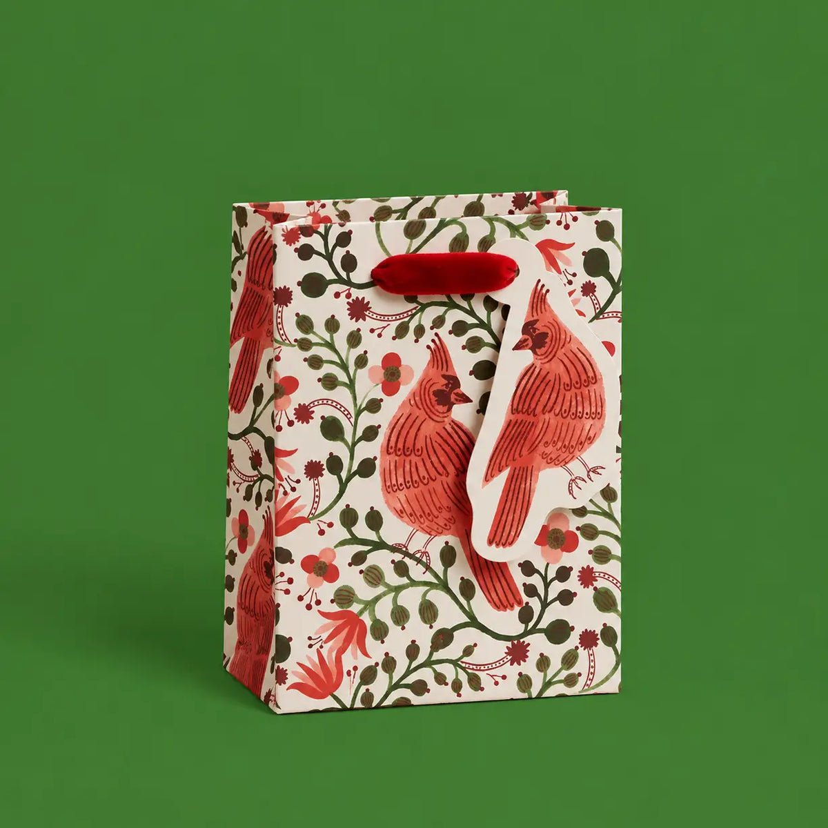 Christmas Cardinals Small Gift Bag 6’’ Rifle Paper Co.