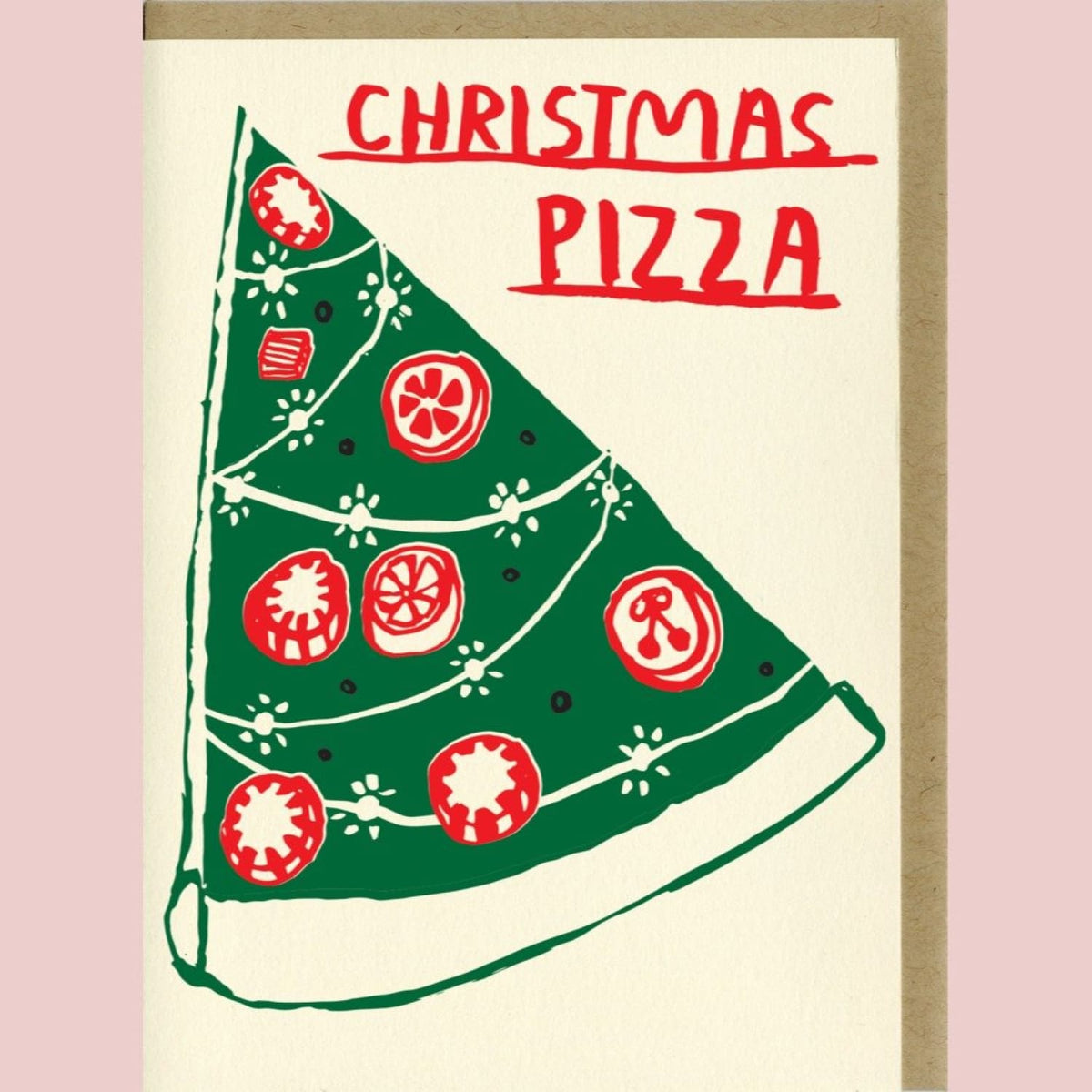 Christmas Pizza Holiday Card Christmas Cards - Food - Cards 