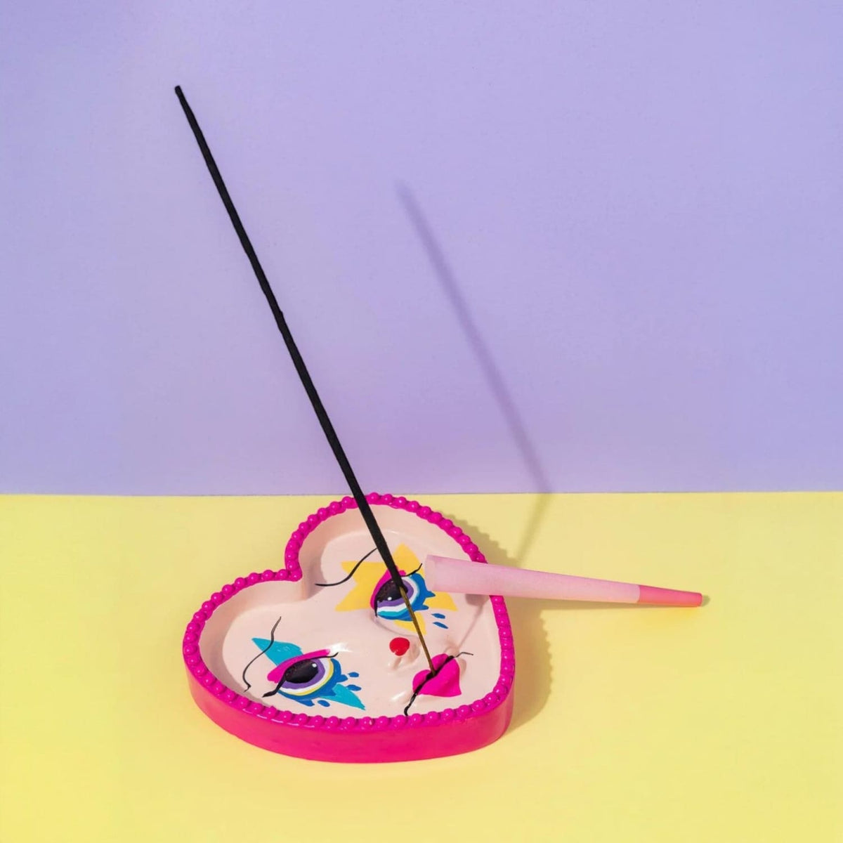 Clown Girl Ashtray & Incense Holder Aesthetic Smoke
