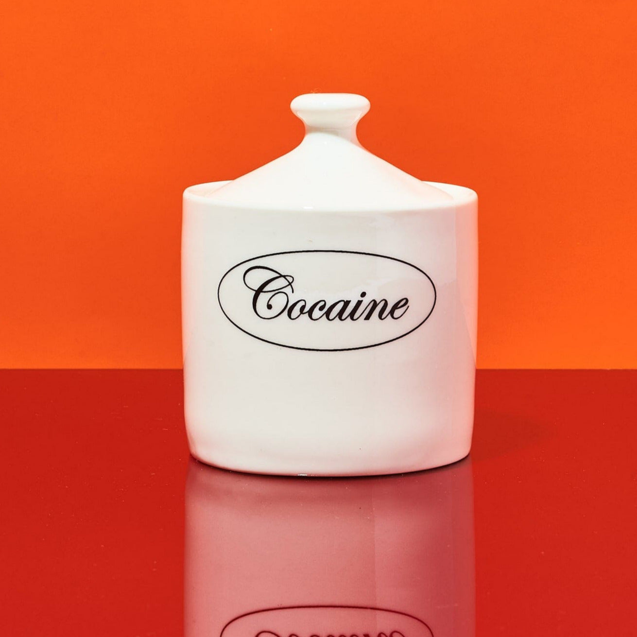 Cocaine Sugar Bowl Ceramic - Jar Kitchen And Drink