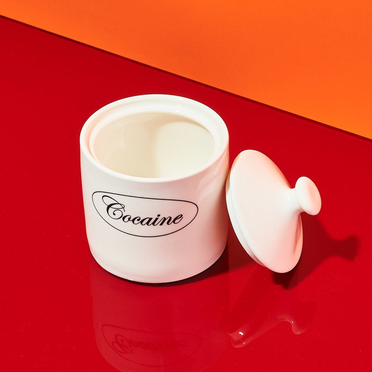 Cocaine Sugar Bowl Ceramic - Jar Kitchen And Drink