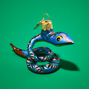 Coiled Snake Ornament Christmas Ornament - Glass - Holiday