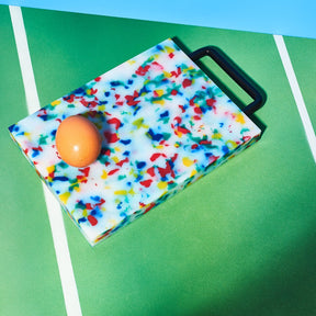 Small Cutting Board with Handle 0621 Multi Confetti 0822 - 