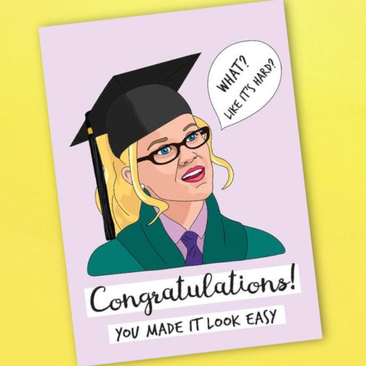 Congratulations Legally Blonde Greeting Card A2 - Blank