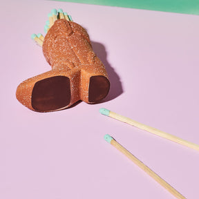 Cowboy Boot Match Holder Best Seller - Candle Accessory - 