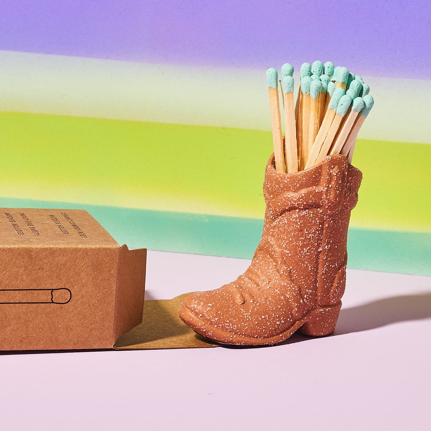 Cowboy Boot Match Holder Best Seller - Candle Accessory - 