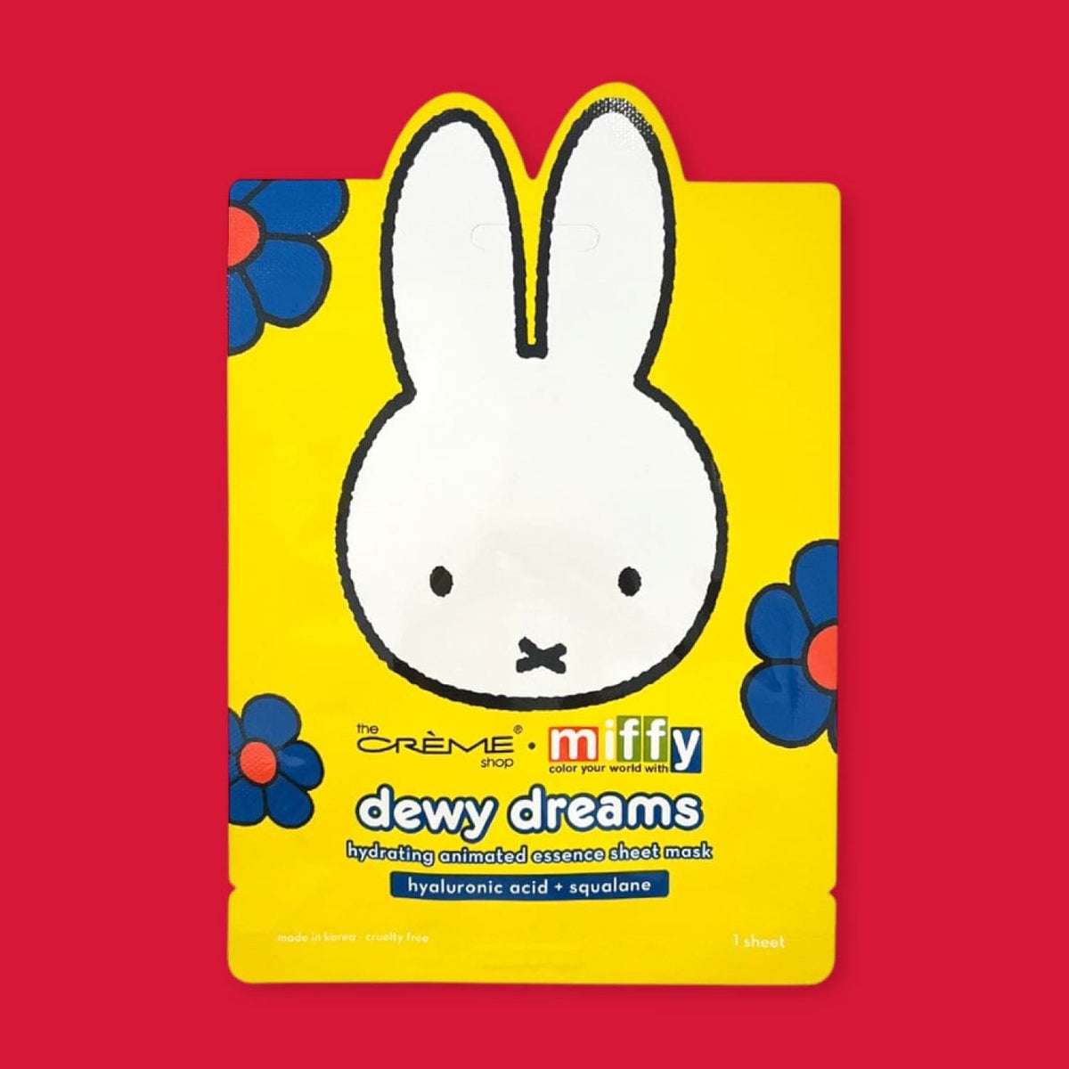 The Crème Shop x Miffy Dewy Dreams Sheet Mask Bunny - Face