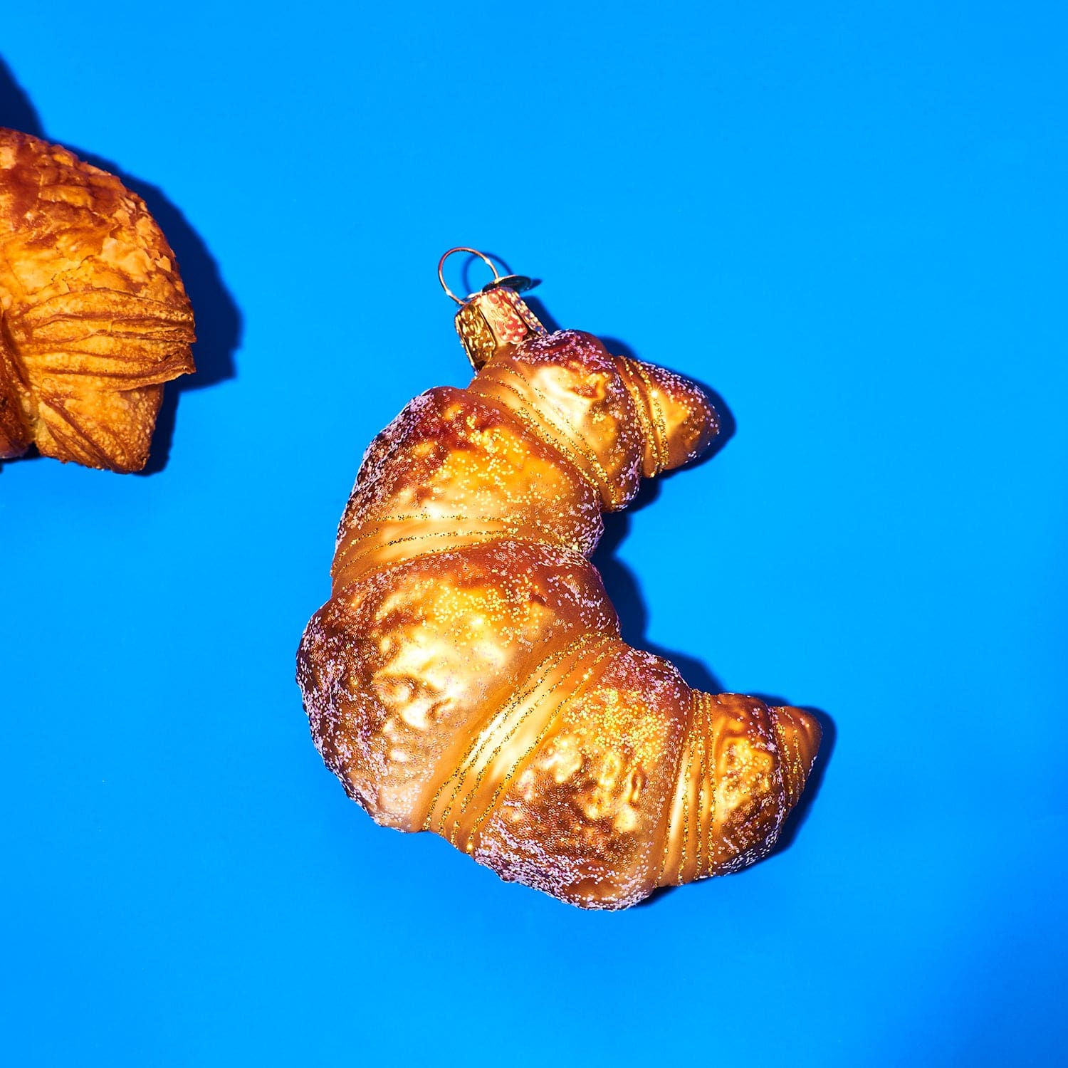 Croissant Glass Ornament Christmas Ornament - Fake Food