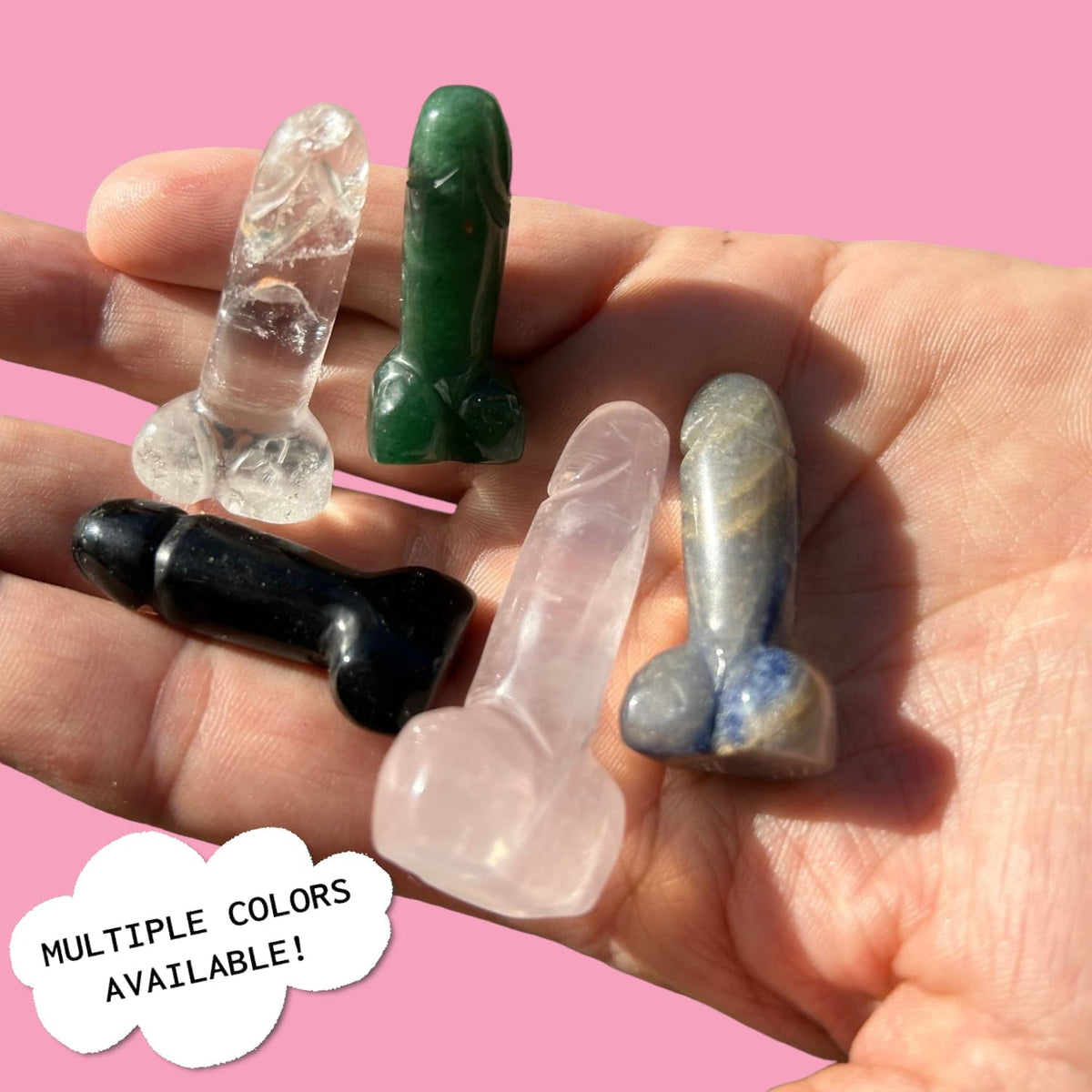Crystal Lil Richard Phallus Amethyst - April Fools -