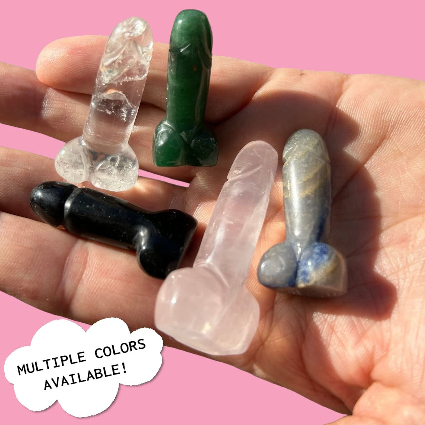 Crystal Lil Richard Phallus Amethyst - April Fools -