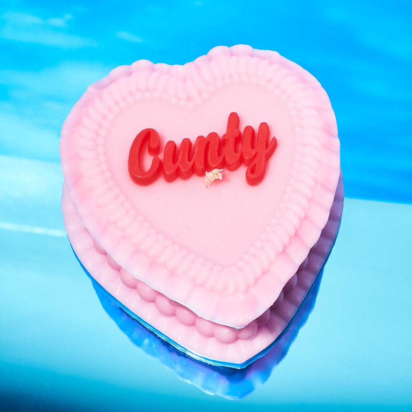 Cunty Heart Cake Candle Anniversary Gifts - Boxed Candle