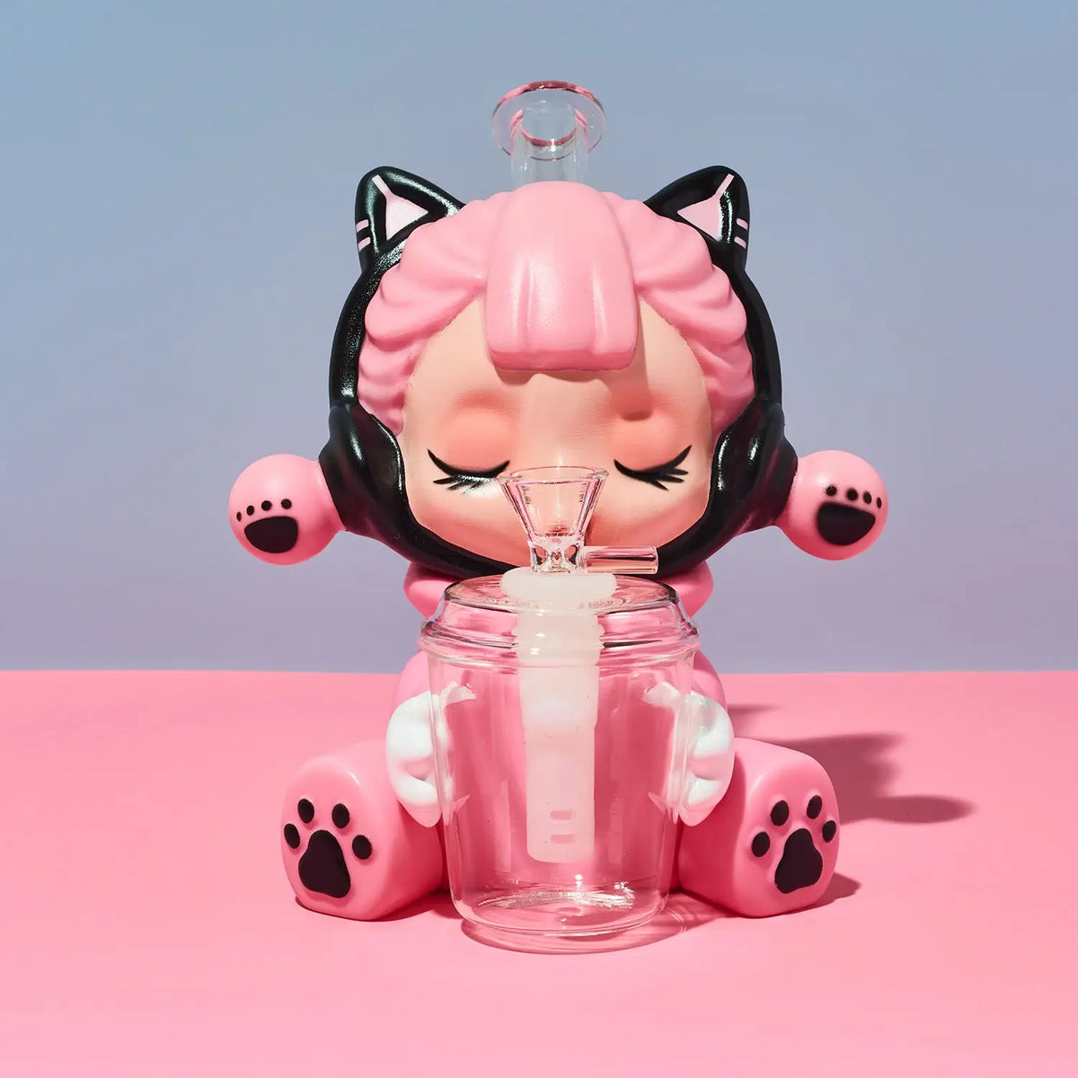 Cyber Punk Pink Bong Anime Glass | Friends Nyc Brooklyn Ny