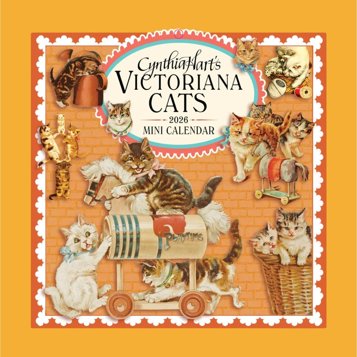 Cynthia Hart’s Victoriana Cats Mini Wall Calendar 2026