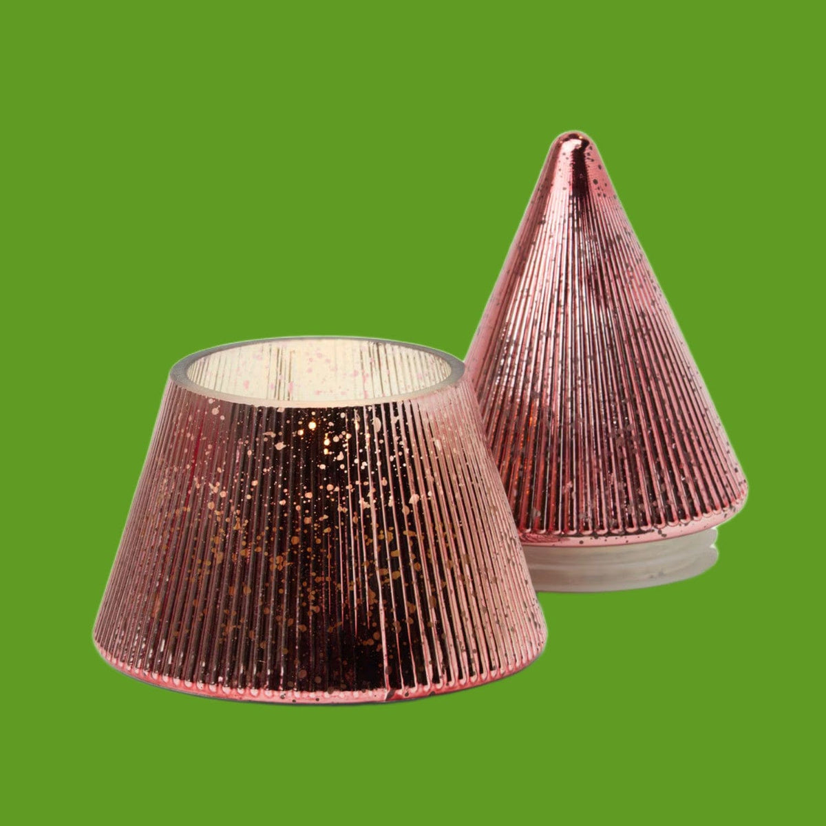 Cypress & Fir Mercury Stacked Tree Candle Candle