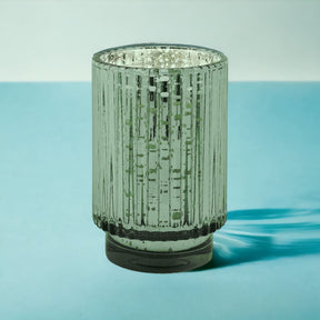 Cypress + Fir Mercury Glass Candle Candle - Holiday -