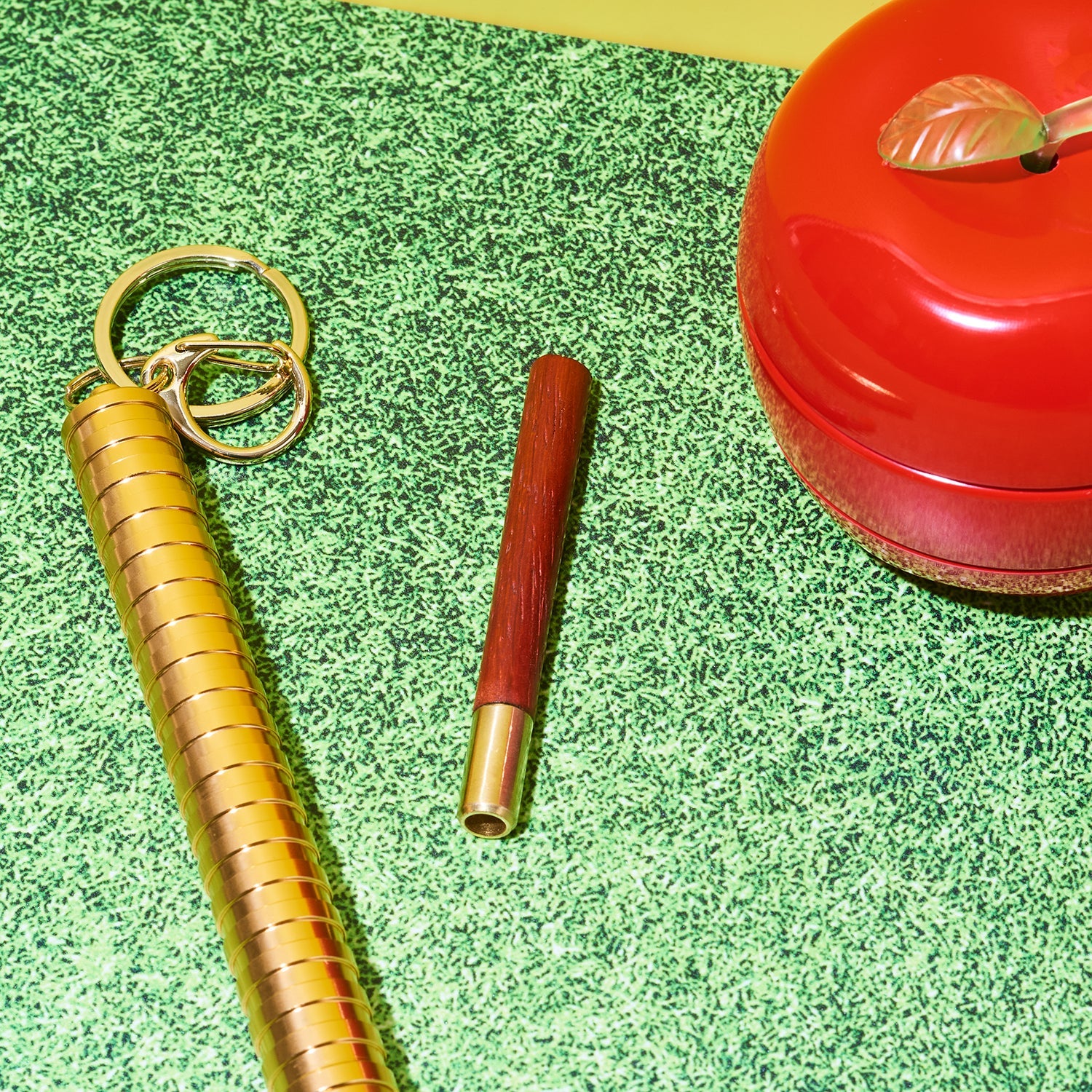 Wooden one Hitter - Assorted Colors Pipe | Wood & Brass