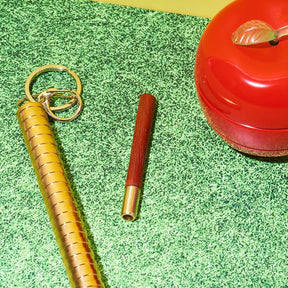 Wooden one Hitter - Assorted Colors Pipe | Wood & Brass