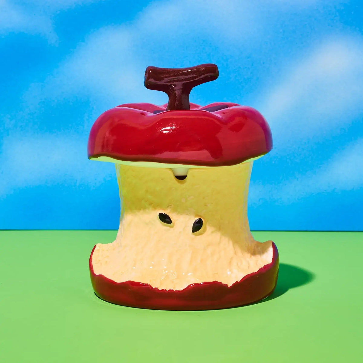 Apple Core Ashtray - Red | Ceramic Smoke Accessories