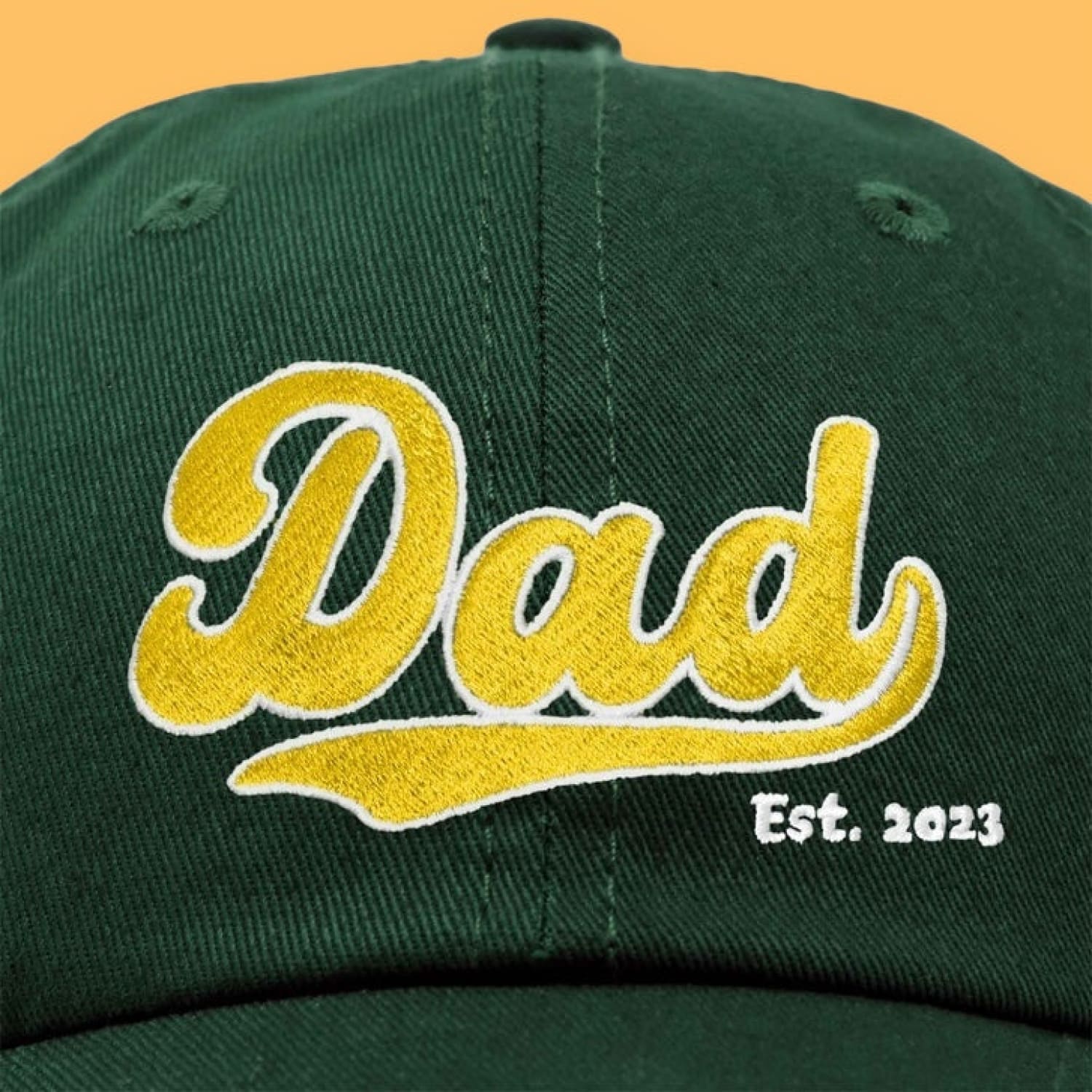 Dad Varsity Hat - Dark Green Adjustable Hat - Boyfriend