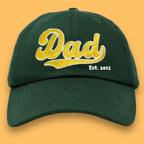 Dad Varsity Hat - Dark Green Adjustable Hat - Boyfriend