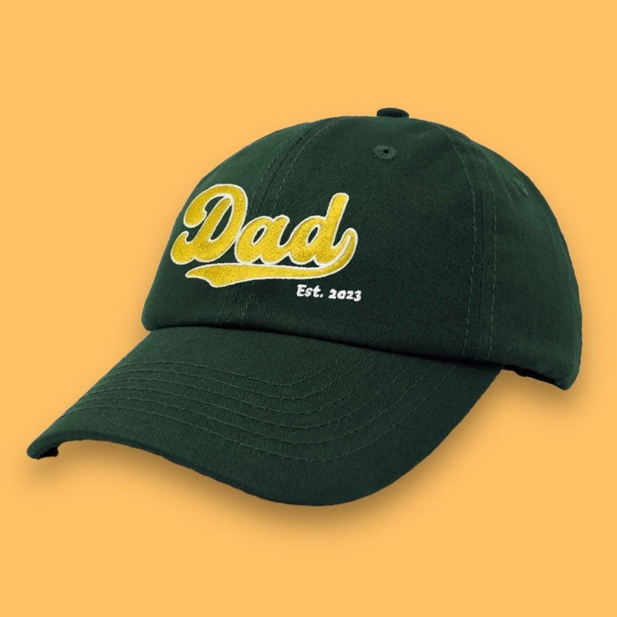 Dad Varsity Hat - Dark Green Adjustable Hat - Boyfriend