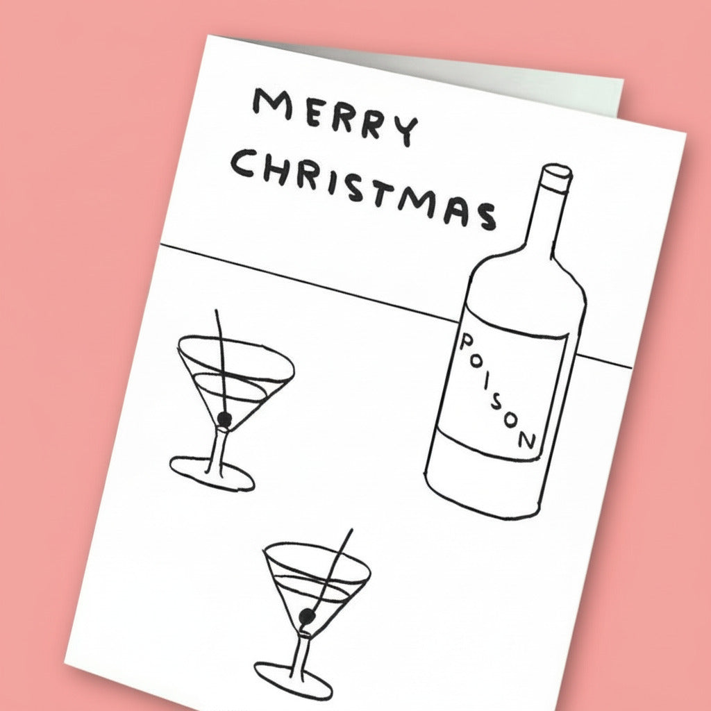 David Shrigley Holiday Card - Christmas Poison Christmas