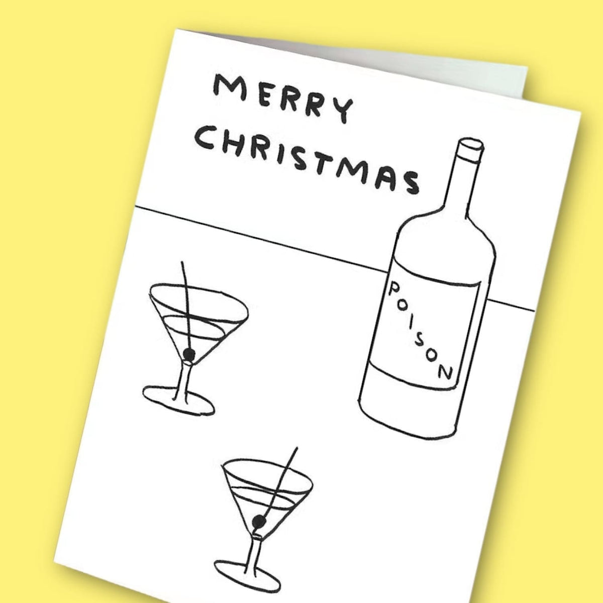 David Shrigley Holiday Card - Christmas Poison Christmas