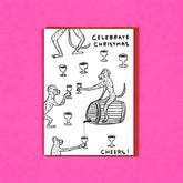 David Shrigley Holiday Card Celebrate Monkeys Christmas