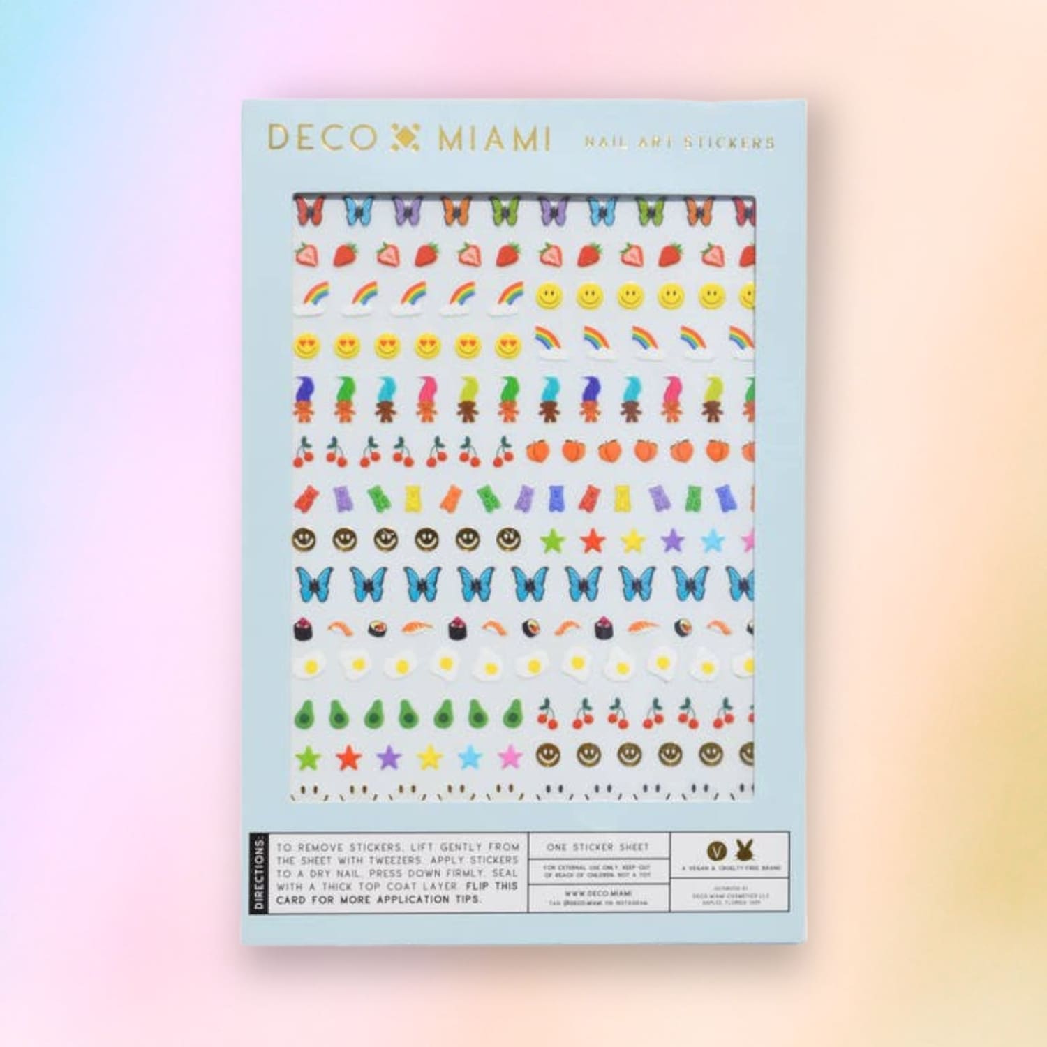 Deco Miami Nail Art Stickers 0623 - Q223