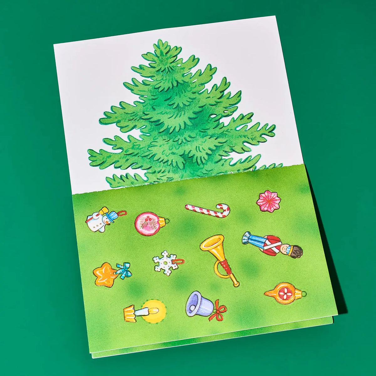 Decorate a Christmas Tree with 40 Stickers Reusable Sticker