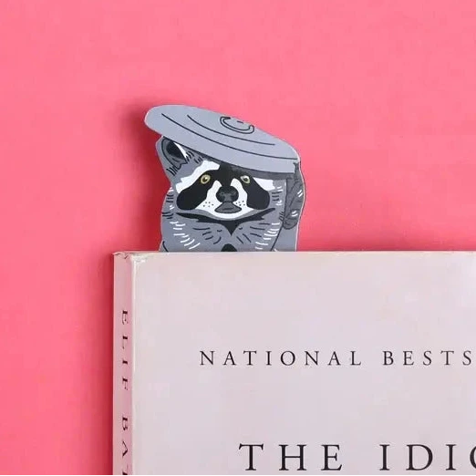 Die Cut Raccoon Bookmark | Friends Nyc Brooklyn Ny