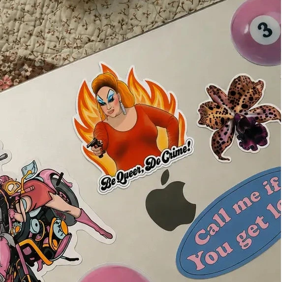 Die Cut Sticker - Divine be Queer do Crime! the Found Crime