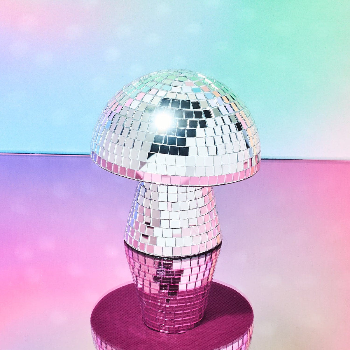 Disco Ball Mushroom Sculpture 70s - Bff Gifts Dopamine