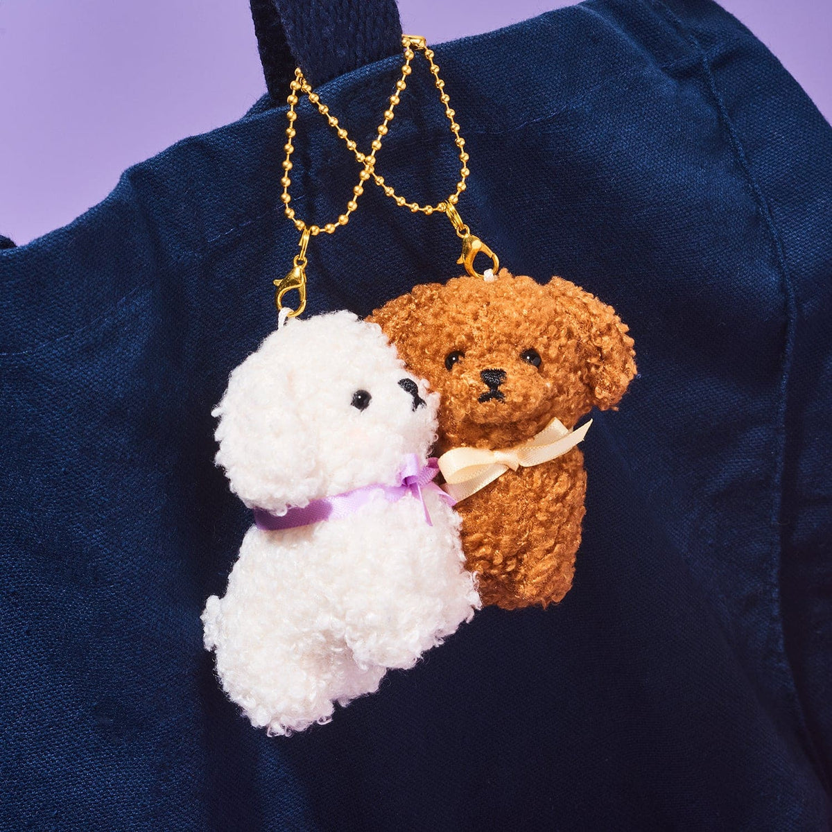 Best Friends Plush Bag Charms Dogs Poodles Bag Charm - Dog