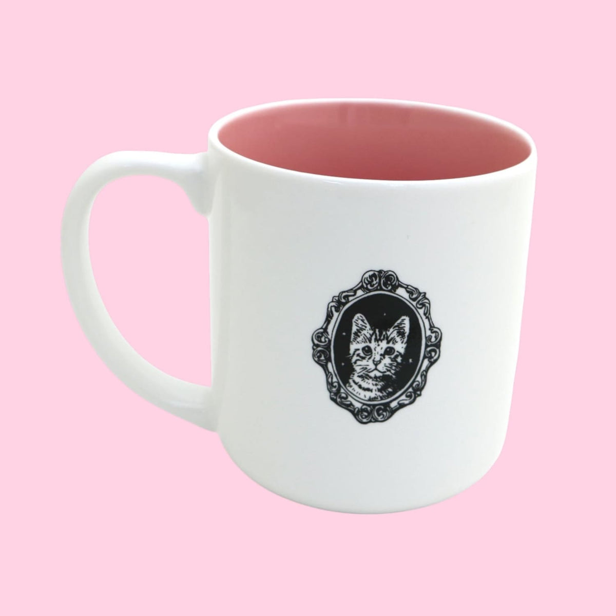 What am i Doing with my Lives Cat Mug Ceramic - Handmade