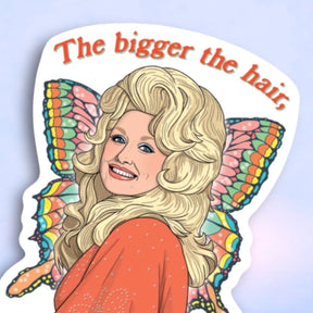 The Found Die Cut Sticker Dolly Bigger Hair Dstk327 Celeb