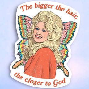 The Found Die Cut Sticker Dolly Bigger Hair Dstk327 Celeb