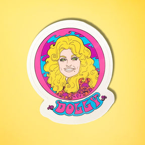 Dolly Parton Portrait Sticker 0822 - back to School - Dolly 