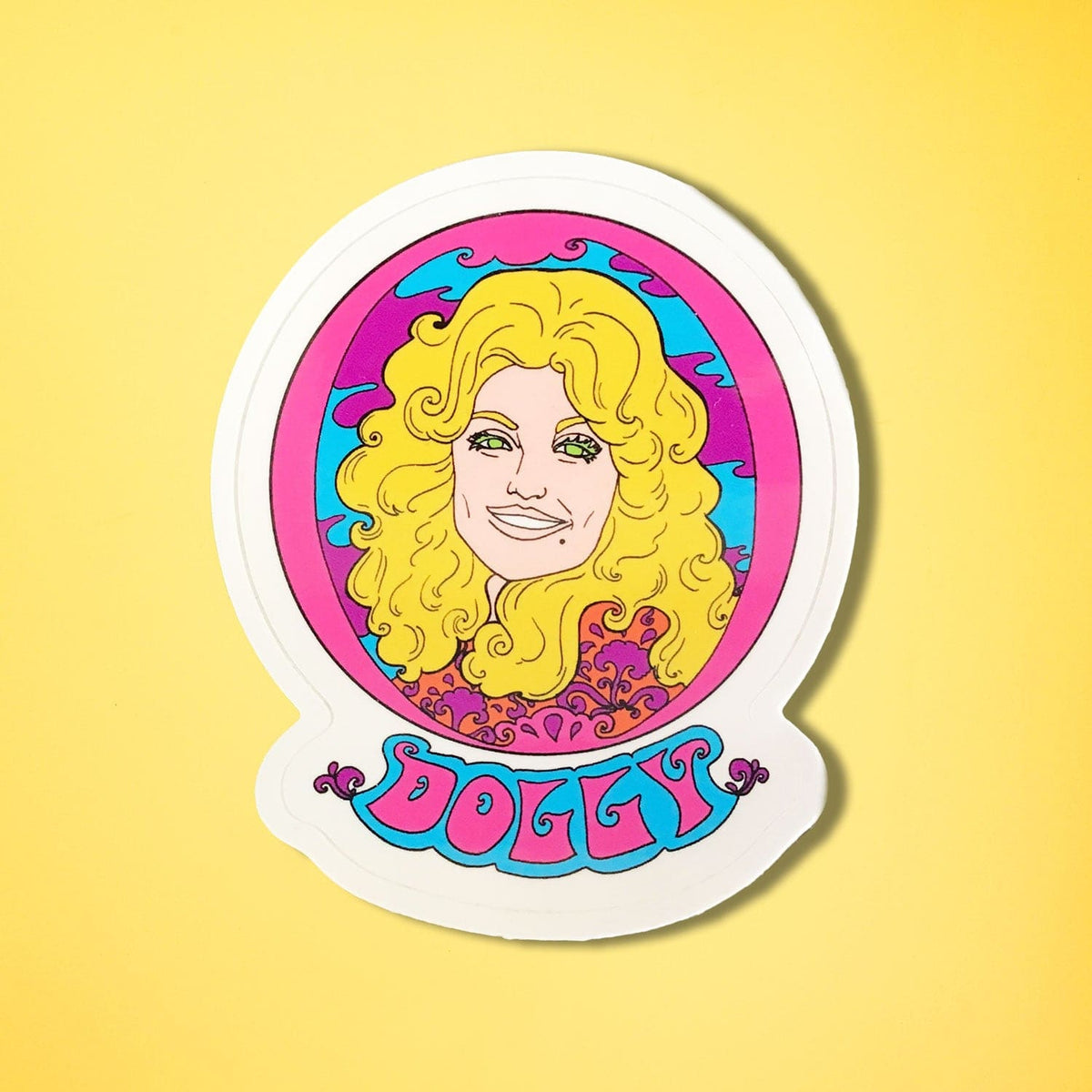 Dolly Parton Portrait Sticker 0822 - back to School - Dolly 