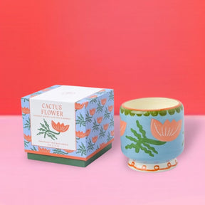 A Dopo Ceramic Candle Black Cedar and Fig - Boxed - Cactus