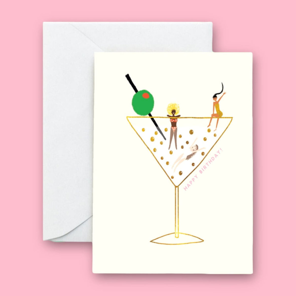 Drinks On Us Birthday Card Aapi Owned - Bipoc Vendor -