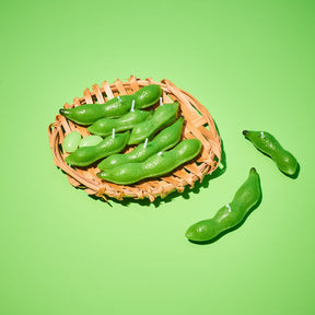 Edamame Soybeans in Basket Candle | Japanese Novelty
