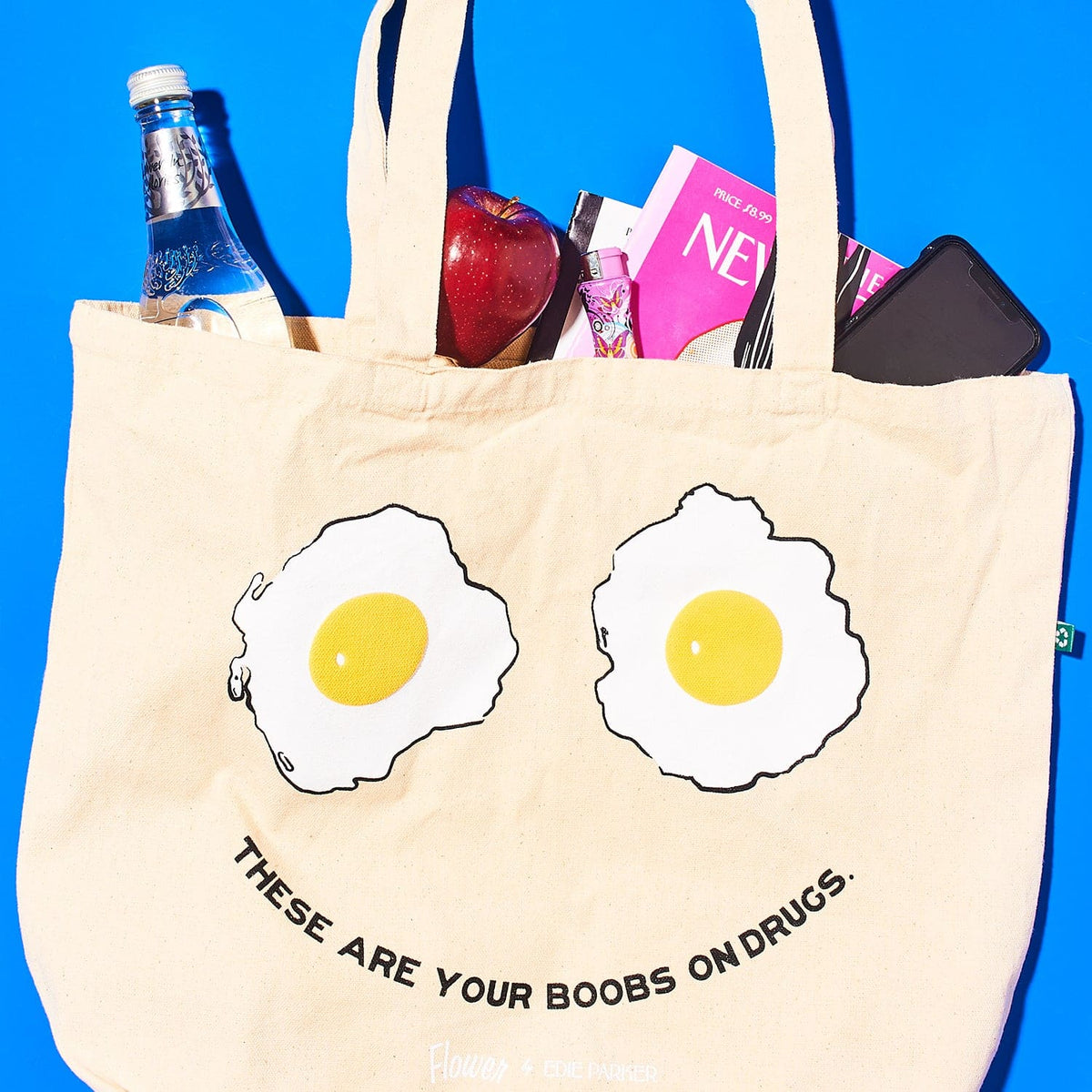 Edie Parker Boobs On Drugs Tote Bag Edie Parker - Smoke Shop