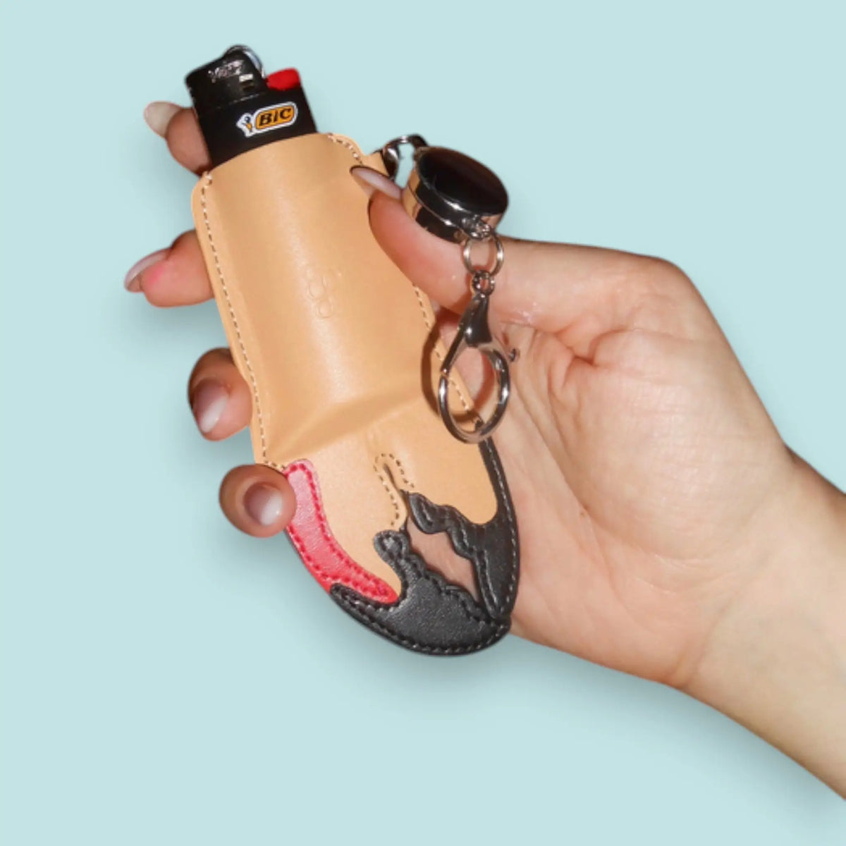 Edie Parker Crab Claw Lighter Cover Keychain | Friends Nyc