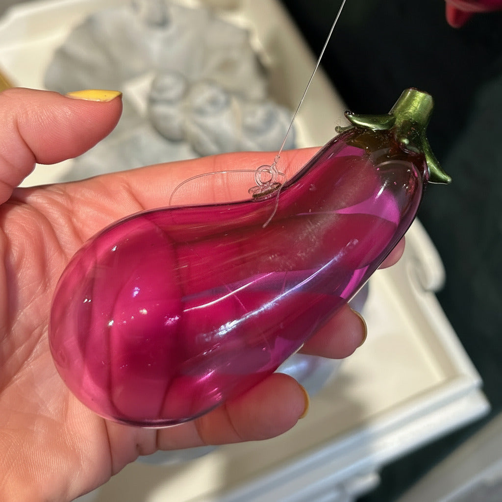 Eggplant Ornament | Friends Nyc Brooklyn Ny